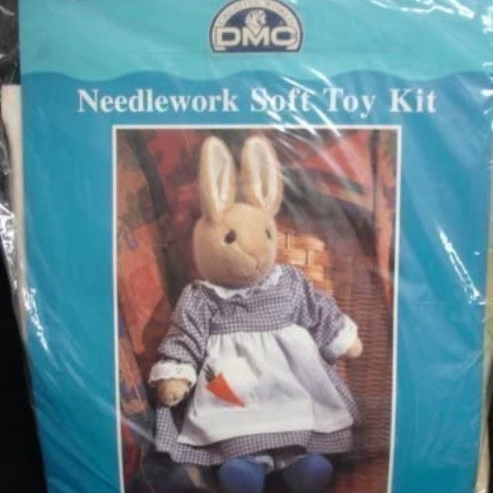 DMC Rebecca Rabbit K3090 Needlework Soft Toy Kit Height 14 inches